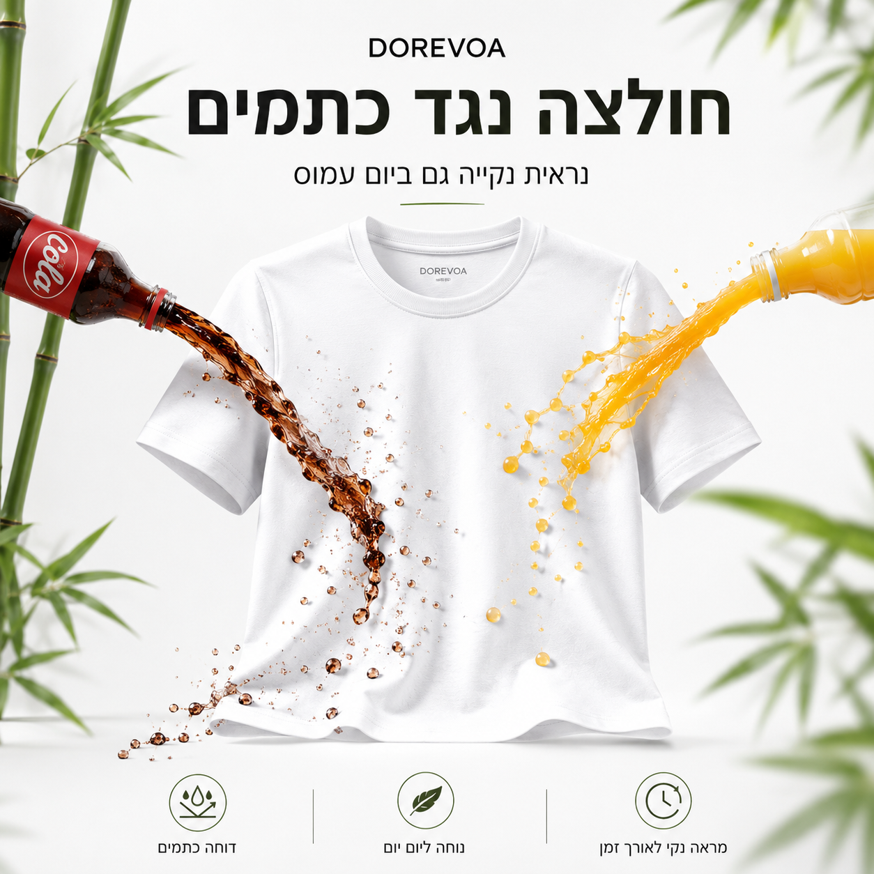 חולצה נגד כתמים | DOREVOA